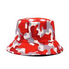 Unisex Camo Bucket Hat Lightweight Sunscreen Fisherman Cap