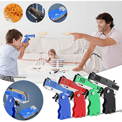 60pcs Metal Burst Rubber Band Toy Keychain Safe Shooting Toy
