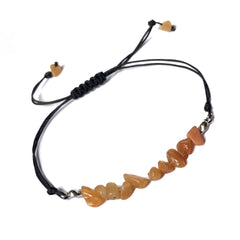 Natural Gems Chip Stone Bracelet Chakra Set Energy TUMBLED Yogo Bracelets