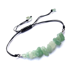 Natural Gems Chip Stone Bracelet Chakra Set Energy TUMBLED Yogo Bracelets