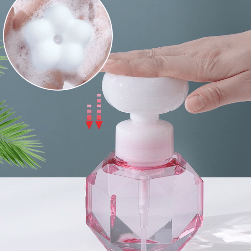 300ml Floral Foam Pump Bottle for Soap and Shower Gel