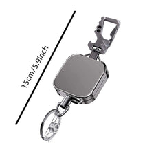 Retractable Keychain Lanyard with Bottle Opener