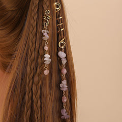 Viking Spiral Hair Pin Tassel Hair Clip Dreadlock Braids Accessorie