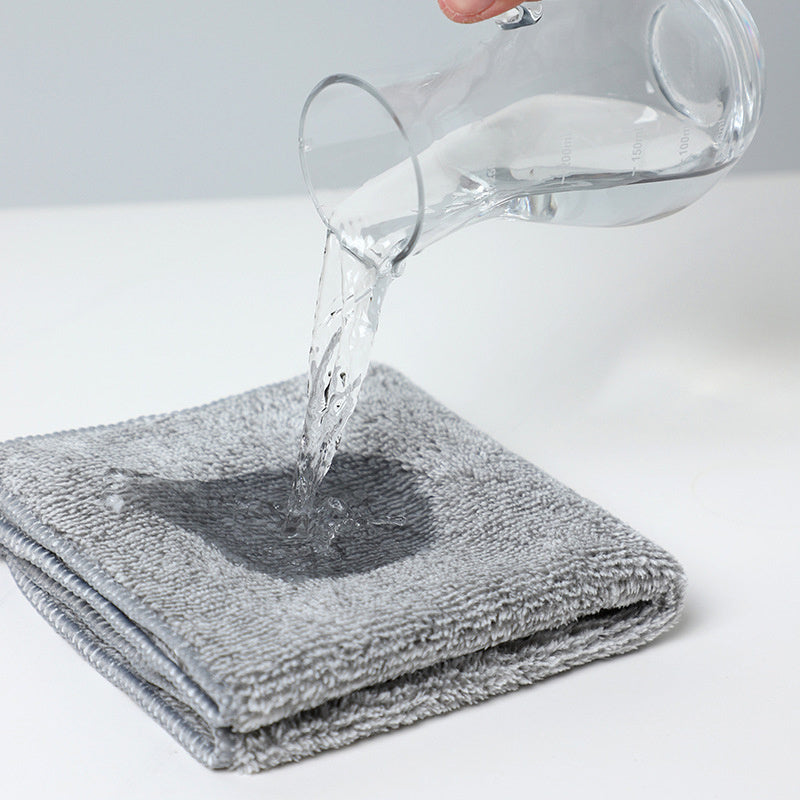 10pcs Kitchen Rag Double Sided Microfiber Cleaning Rags Multipurpose Dish Cloths
