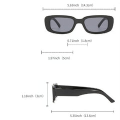 Rectangle Sunglasses Candy Gradient Glasses UV400