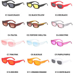 Rectangle Sunglasses Candy Gradient Glasses UV400