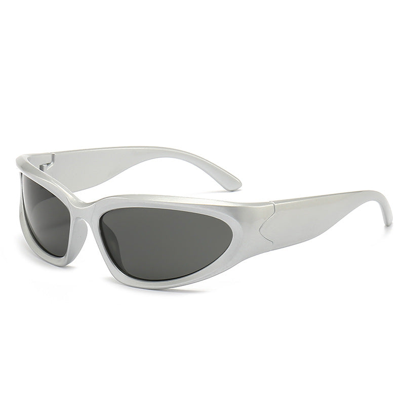 Y2K Future Style Decorative Sunglasses Anti-UV Cycling Glasses