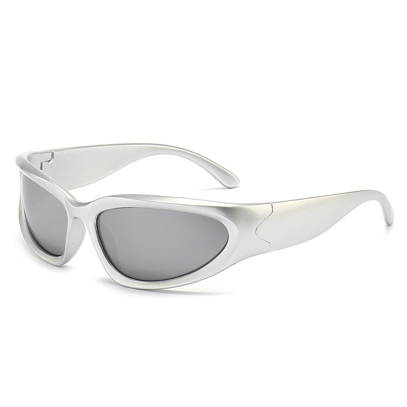 Y2K Future Style Decorative Sunglasses Anti-UV Cycling Glasses