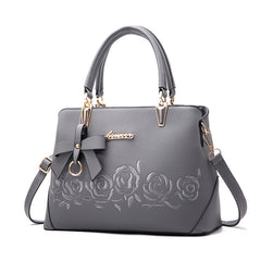 Embroidered Pattern Tote Satchel Bag Classic Shoulder Bag Women's Bag