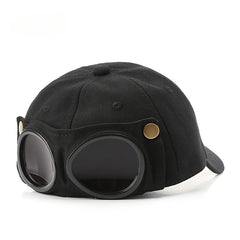 Men's Peaked Cap With Sunglasses Sunshade Baseball Cap