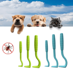 3 Piece Pet Grooming Set Flea & Lice Remover Hooks for Cats & Dogs