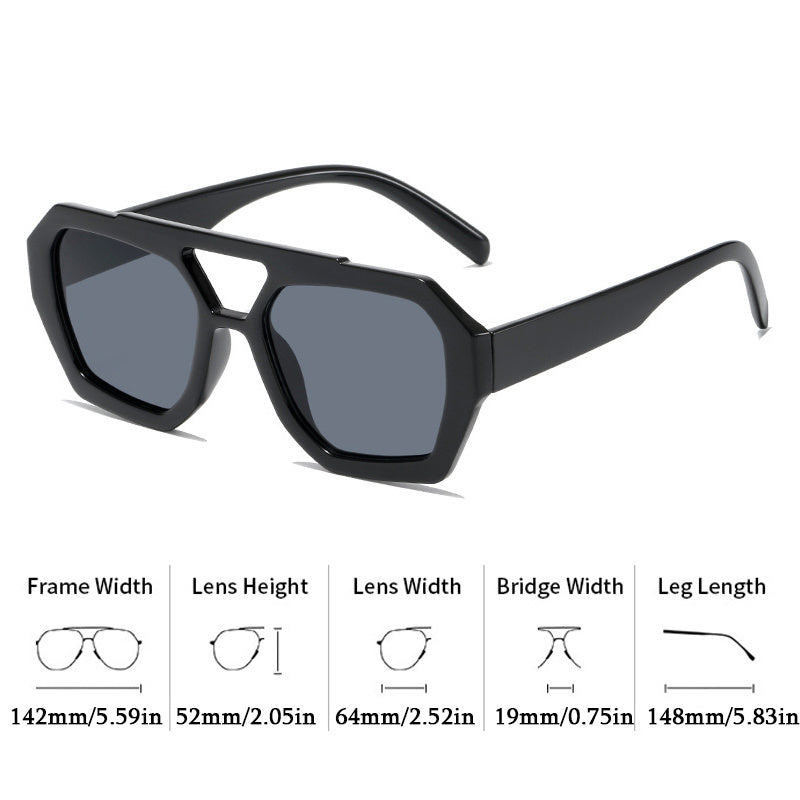 Retro Tortoiseshell Aviator Sunglasses UV400