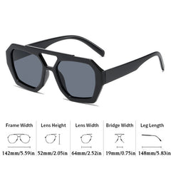 Retro Tortoiseshell Aviator Sunglasses UV400