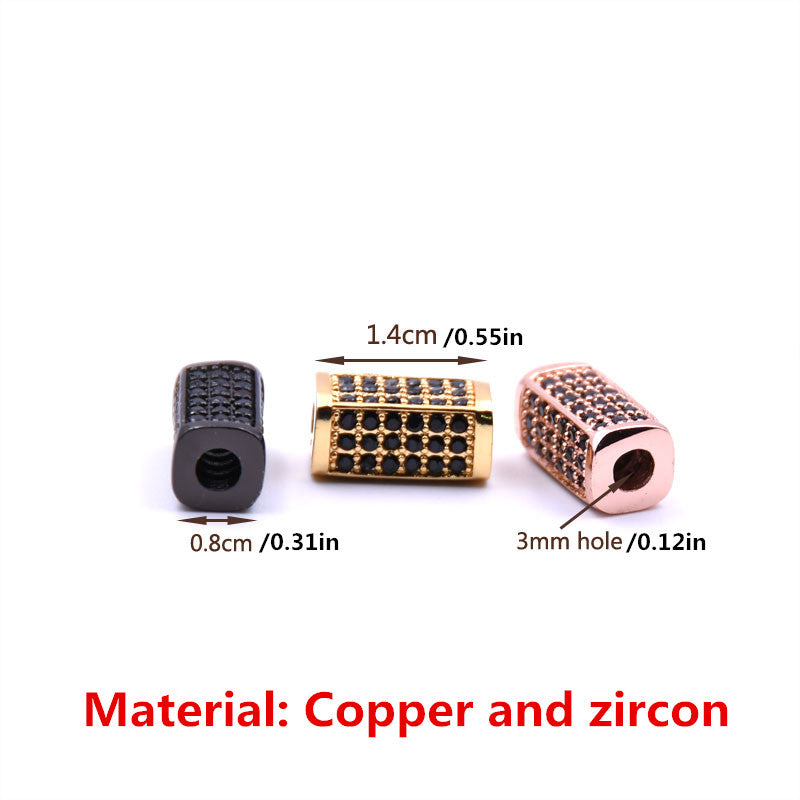 1pc Cubic Zircon Micro Pave CZ DIY Charms Bracelets Making Accessories