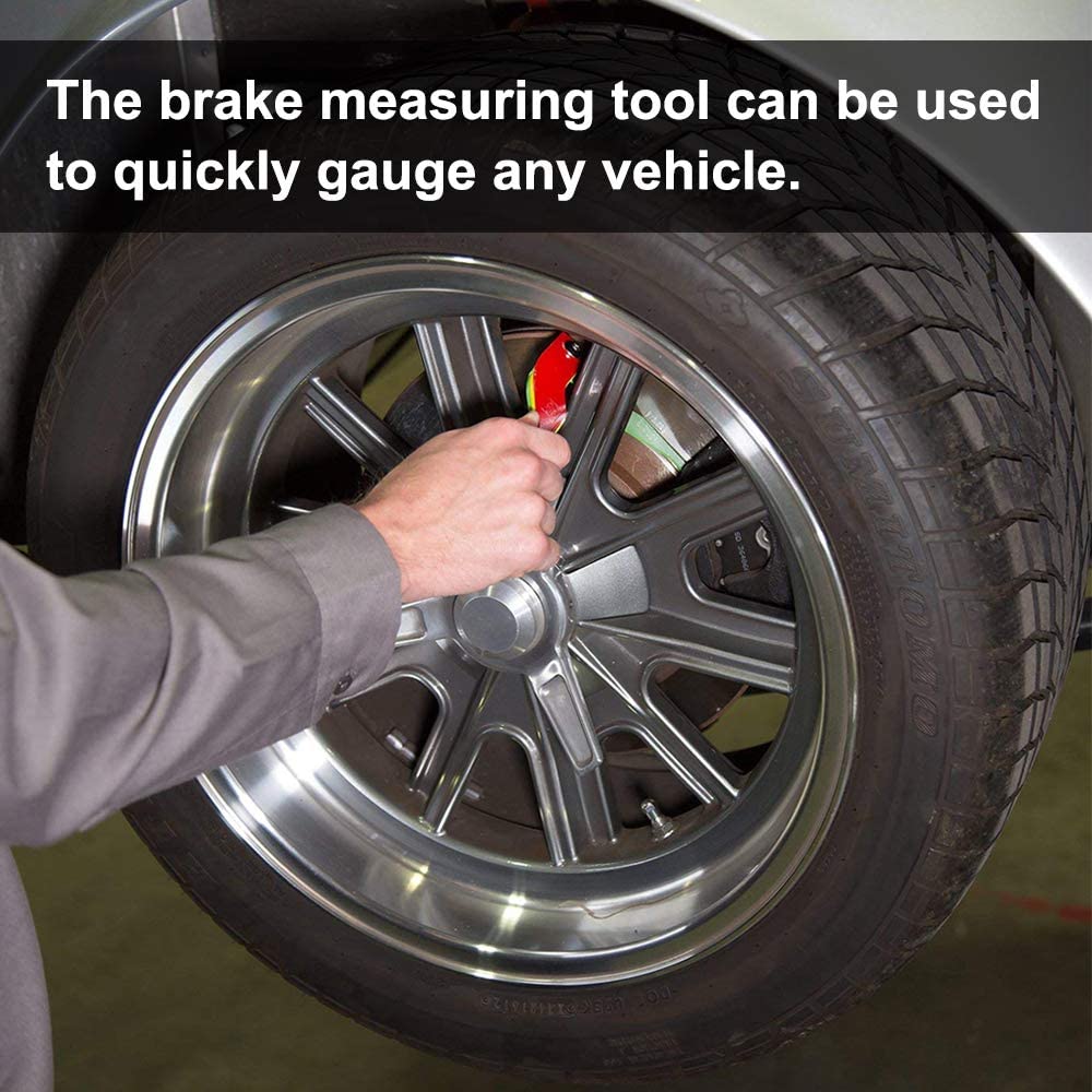 8 in 1 Brake Pad Thickness Gauge Set for Accurate Brake Pad Wear Measurement