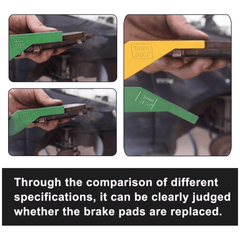 8 in 1 Brake Pad Thickness Gauge Set for Accurate Brake Pad Wear Measurement