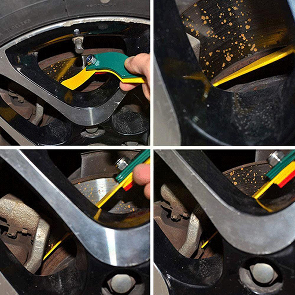8 in 1 Brake Pad Thickness Gauge Set for Accurate Brake Pad Wear Measurement