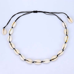 Shell Braided Bracelet Hawaiian Style Beach Necklace