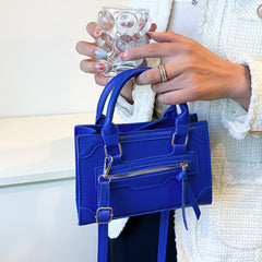 Y2K Style Crossbody Bag Top Handle Square Purse