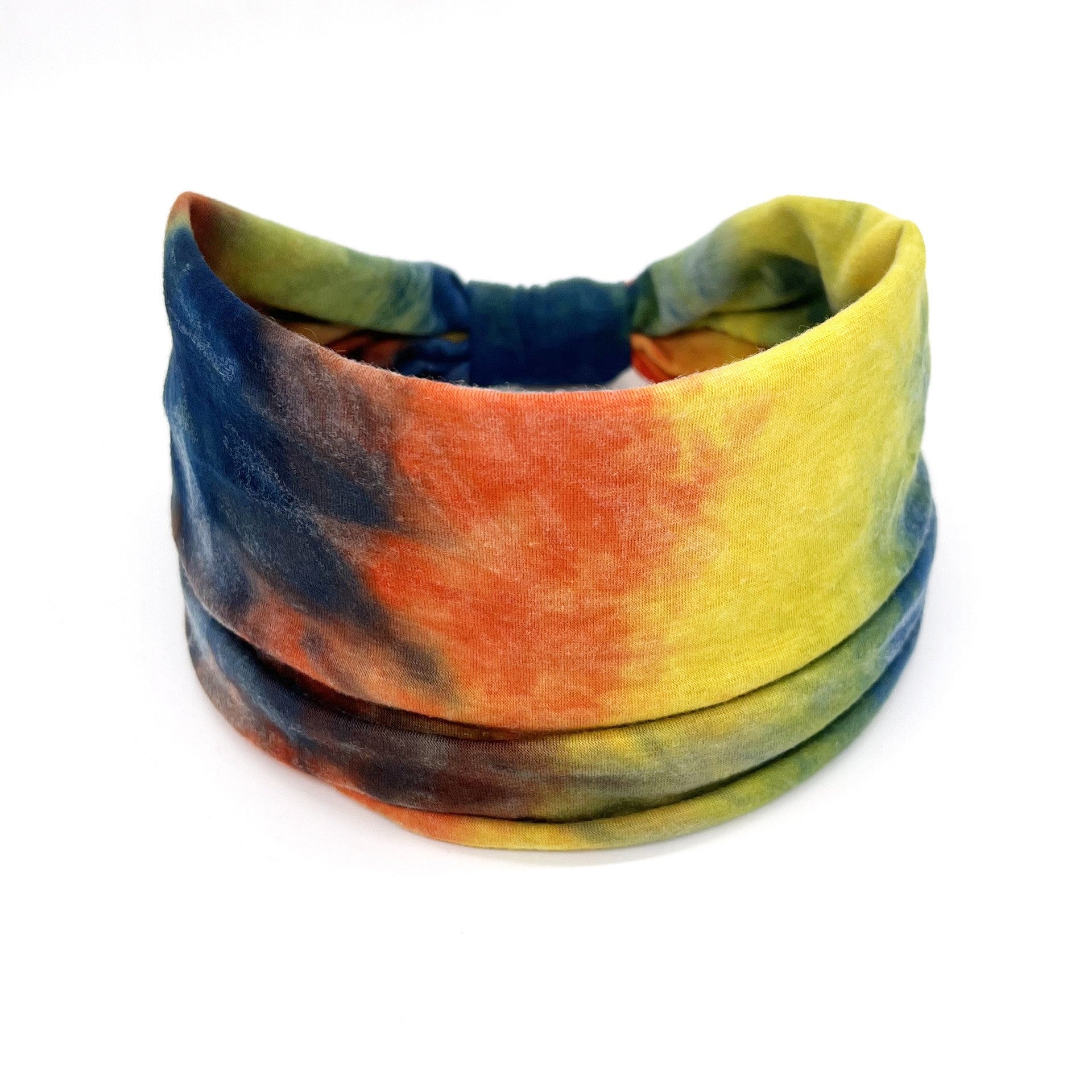 Tie Dye Sports Headband Yoga Wide Elastic Sweatband Women Hair Accessory