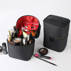 Stylish Bucket Cosmetic Bag with Zipper
