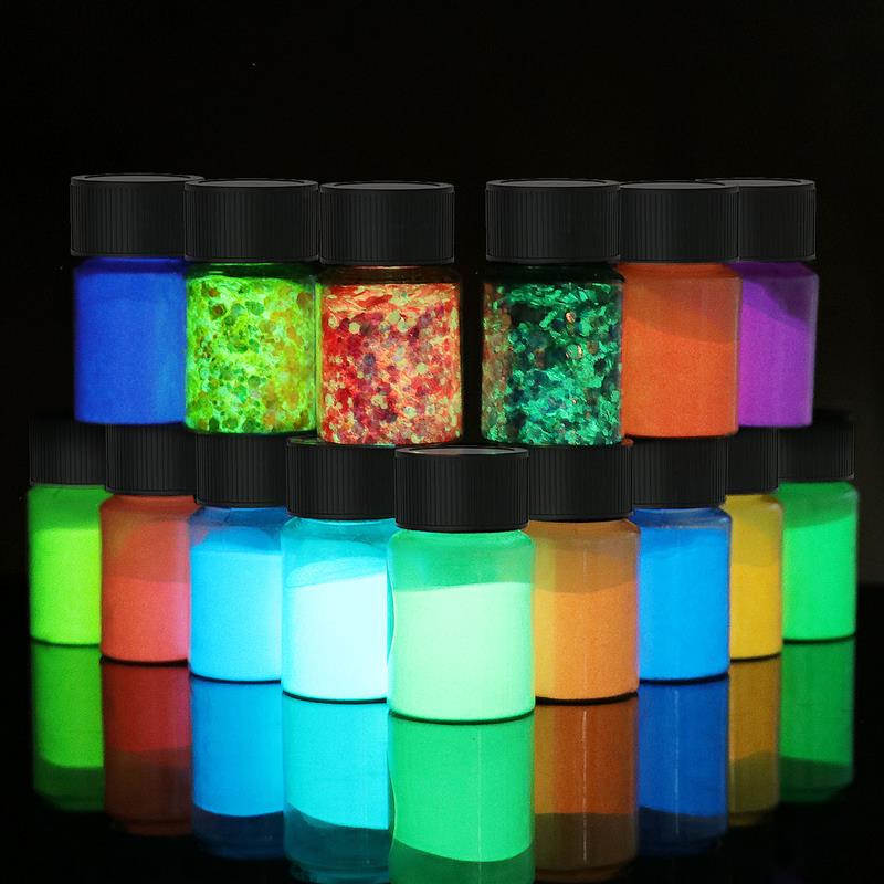 20g Luminous Powder Resin Pigment DIY Epoxy Mold Nail Art Glitter Glow Dark