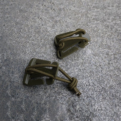 2pcs Webbing Backpack Buckle Quickdraws Carabiner Clip