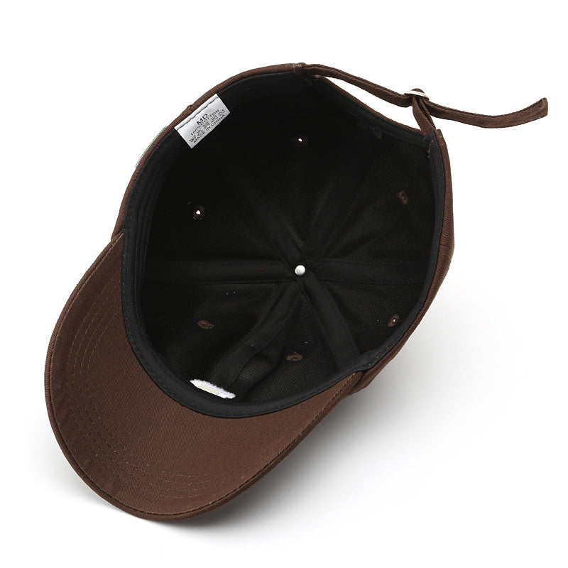 R Embroidery Baseball Cap Solid Casual Dad Hat Unisex Sun Hats