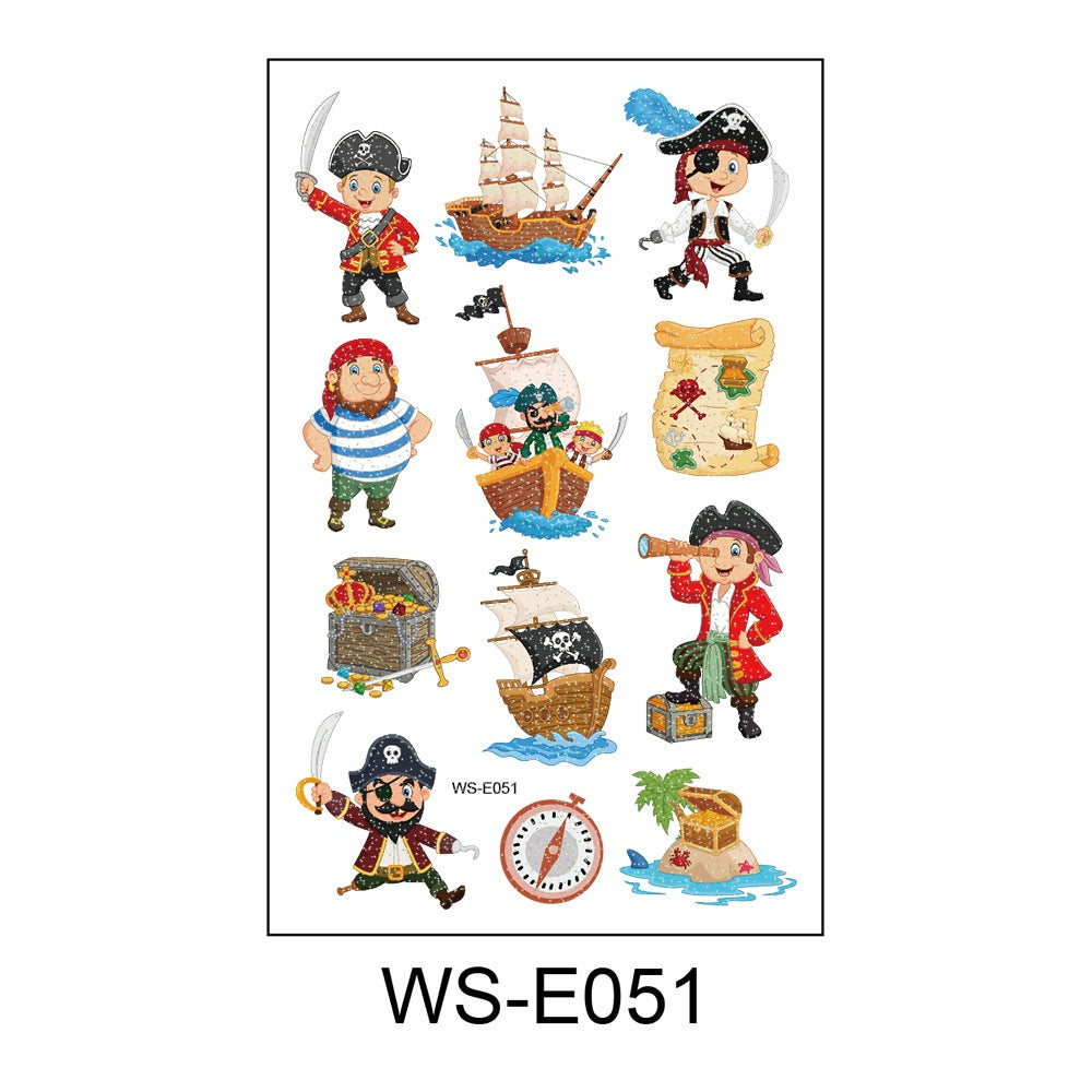 Funny Anime Cartoon Waterproof Tattoo Stickers