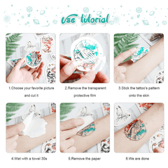 Funny Anime Cartoon Waterproof Tattoo Stickers