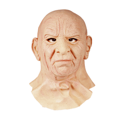 Funky Elderly Latex Mask Headcover for Carnival Party Halloween Cosplay