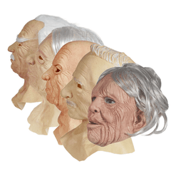 Funky Elderly Latex Mask Headcover for Carnival Party Halloween Cosplay