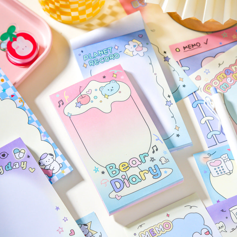 Insomnia Planet Series Cartoon Hand Account Material Student Message Paper