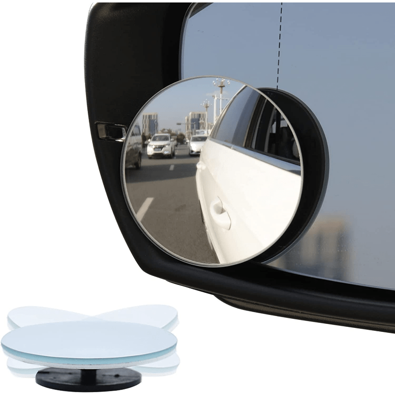 Blind Spot Mirror Round HD Glass Frameless Convex Rear View Mirrors
