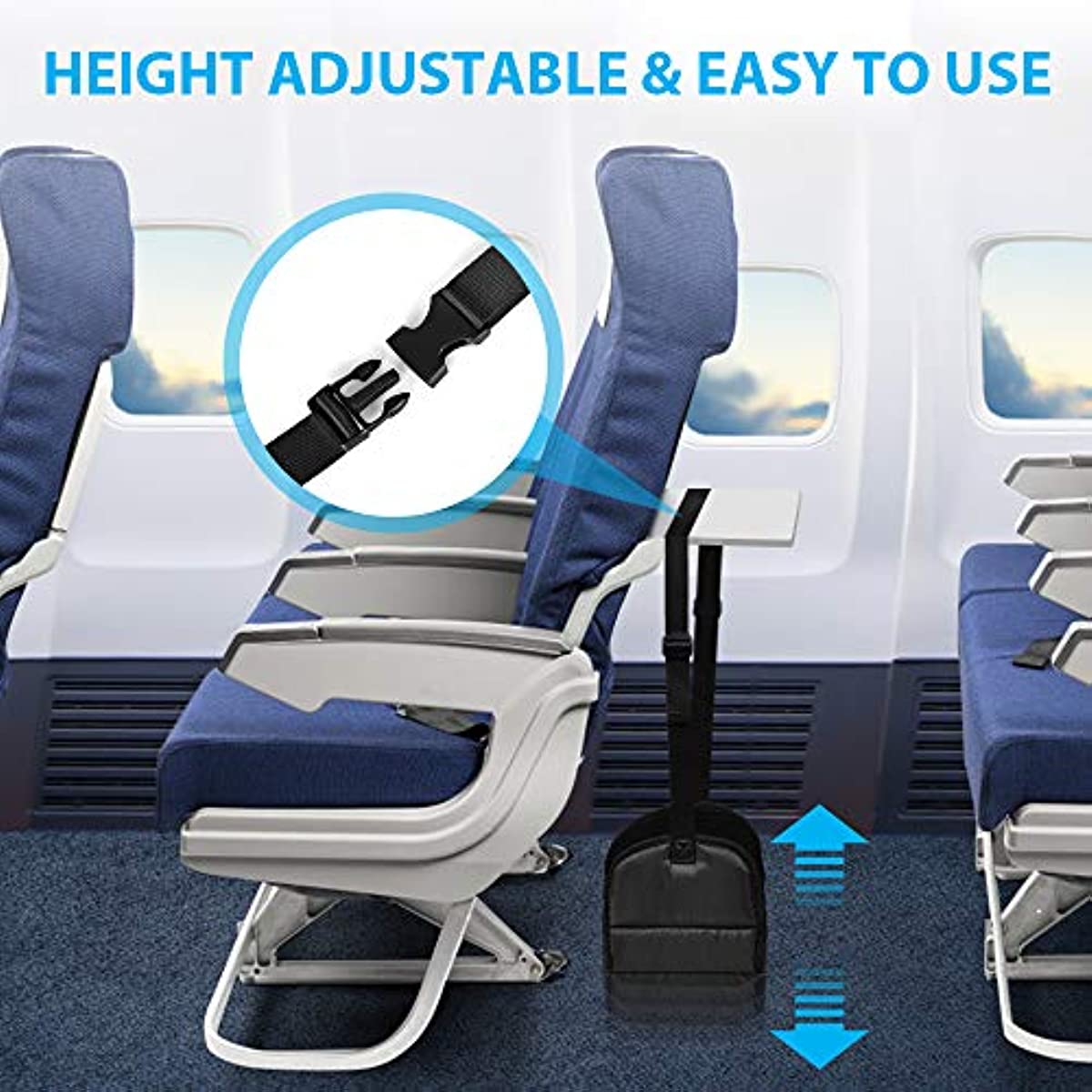 Airplane Foot Rest Office Foot Rest Soothing Fatigue Foot Swing Portable