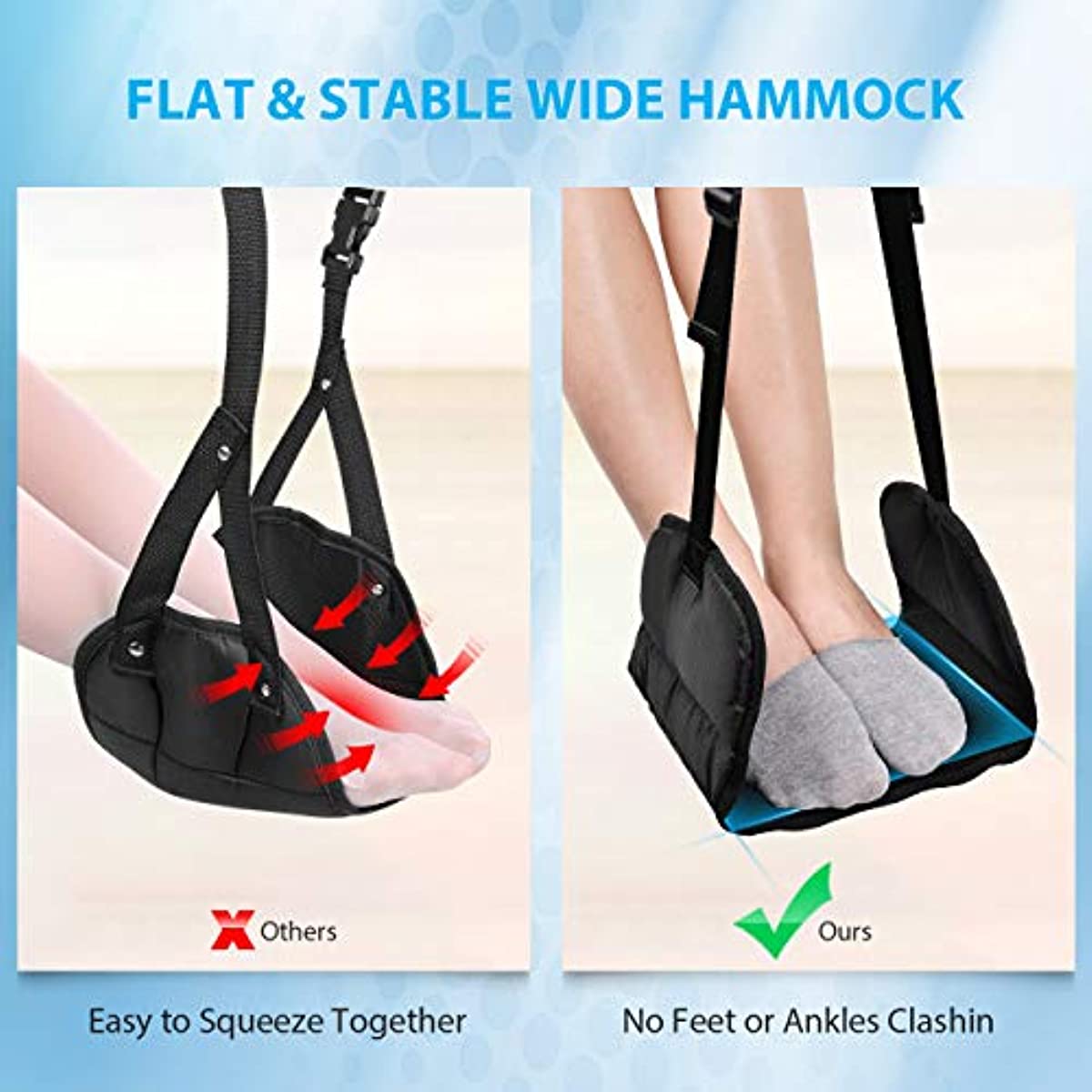 Airplane Foot Rest Office Foot Rest Soothing Fatigue Foot Swing Portable