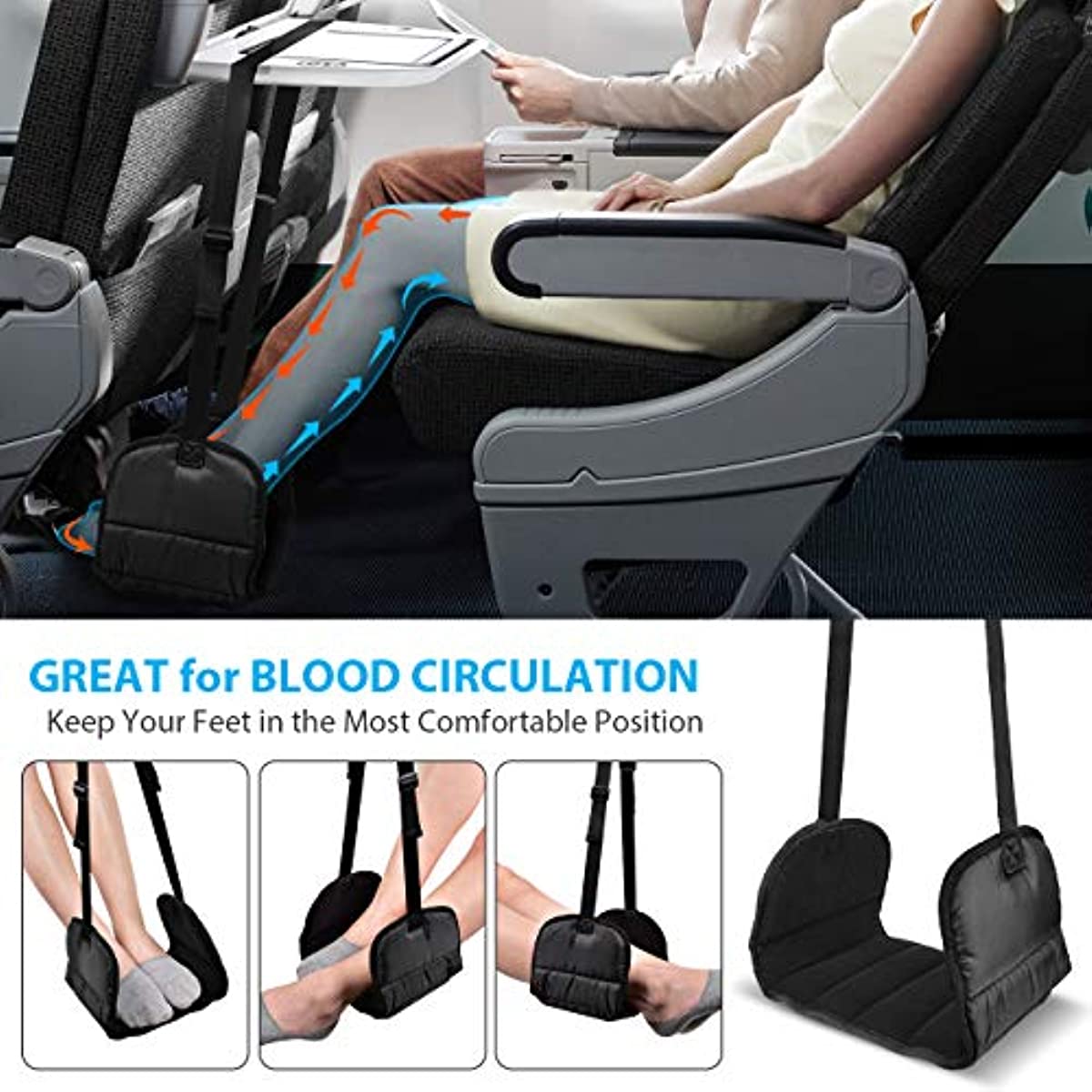 Airplane Foot Rest Office Foot Rest Soothing Fatigue Foot Swing Portable