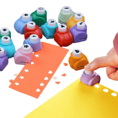 Paper Shaper Cutter Craft Hole Punch Shapes Set for Kids Scrapbook DIY