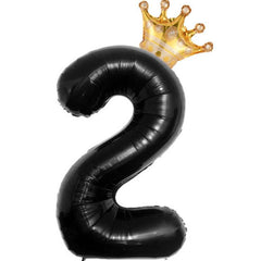 81 28Cm Crown Number Balloon Set 0-9 Birthday Party Decoration Balloon