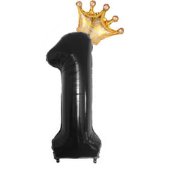81 28Cm Crown Number Balloon Set 0-9 Birthday Party Decoration Balloon