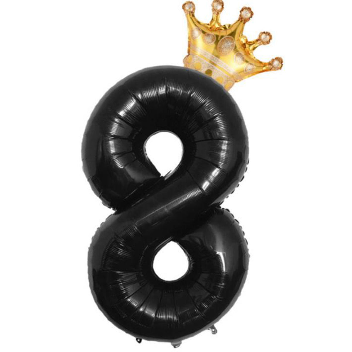 81 28Cm Crown Number Balloon Set 0-9 Birthday Party Decoration Balloon