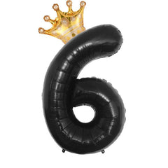 81 28Cm Crown Number Balloon Set 0-9 Birthday Party Decoration Balloon