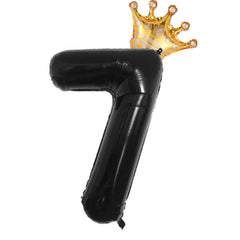 81 28Cm Crown Number Balloon Set 0-9 Birthday Party Decoration Balloon