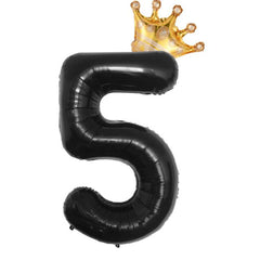 81 28Cm Crown Number Balloon Set 0-9 Birthday Party Decoration Balloon