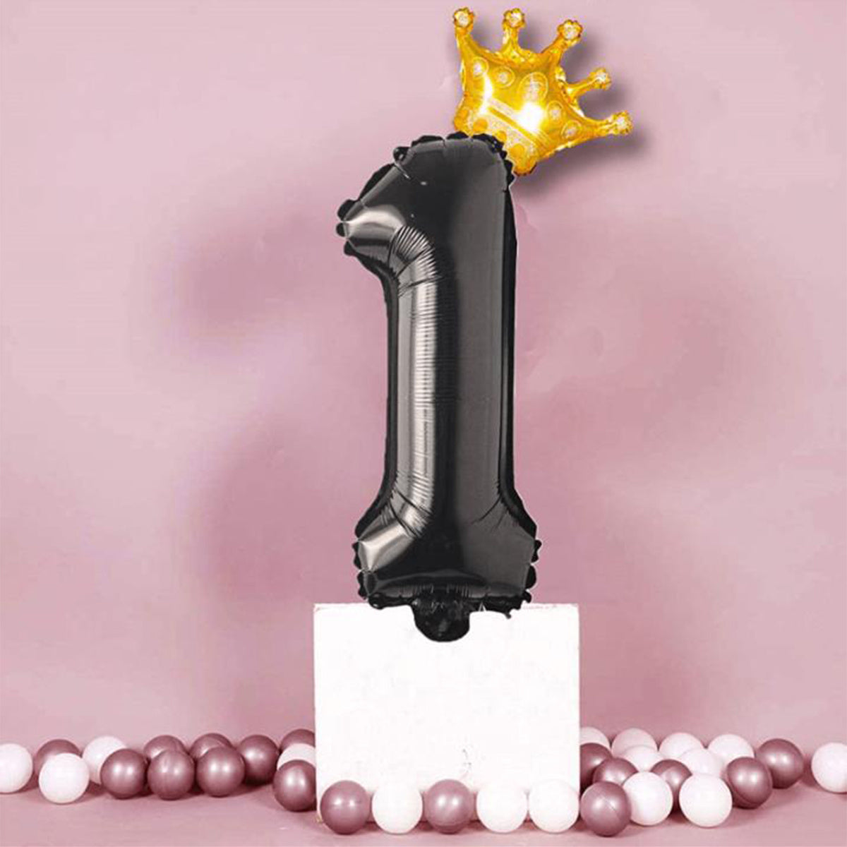 81 28Cm Crown Number Balloon Set 0-9 Birthday Party Decoration Balloon
