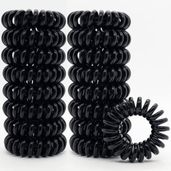 Spiral Hair Ties Waterproof Ponytail Holder Solid Hair Accessories