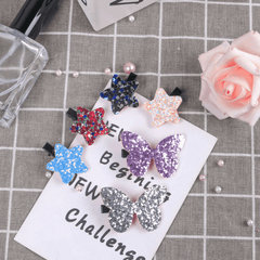 Sequin Star Butterfly Hairpin Children's Accessories