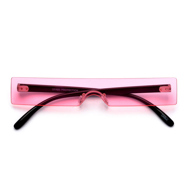Y2K Rimless Sunglasses UV400 for Beach Party Club