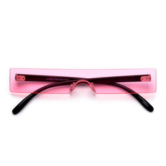 Y2K Rimless Sunglasses UV400 for Beach Party Club