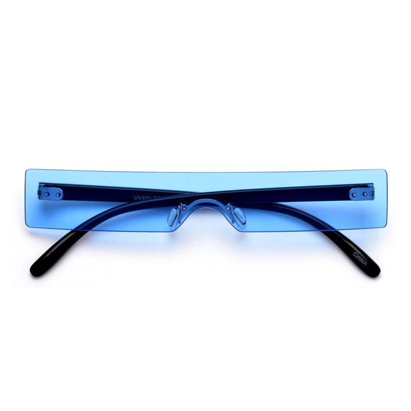 Y2K Rimless Sunglasses UV400 for Beach Party Club